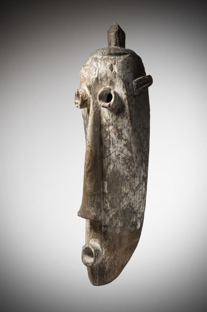 null PENDE Congo (DRC). Large "Pumbu" mask of the Oriental Pendé covered with white...