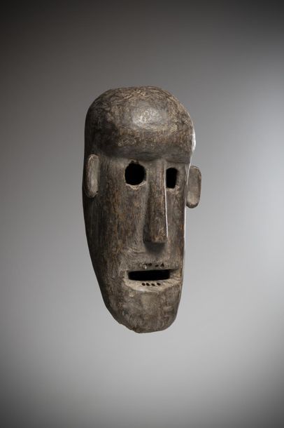 null SHAMBALA/LUGURU, Tanzania. Mask with slightly concave oval face, protruding...