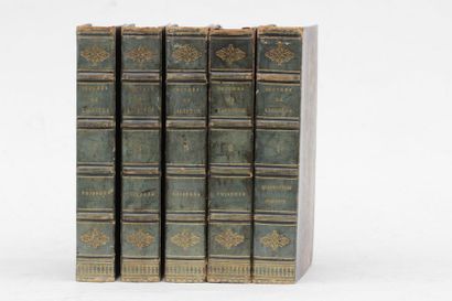 null Oeuvres de Lacepède, Eymery éditeur, 1825, 5 volumes reliés in-8, environ 115...