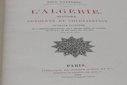 null GAFFAREL Paul

L' Algérie. Histoire, conquête et colonisation.

Librairie de...