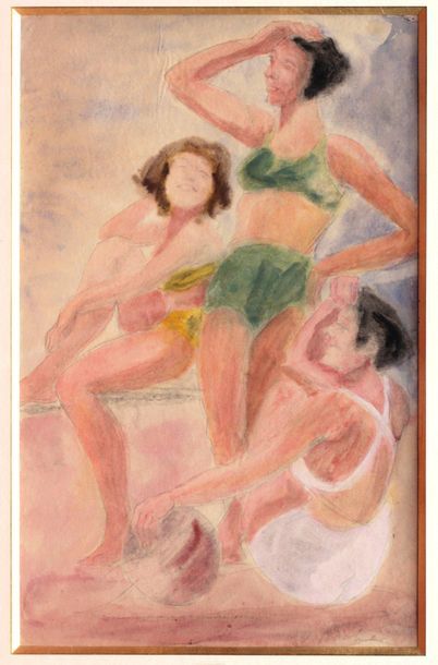 Odilon ROCHE (1868-1947) Odilon ROCHE (1868-1947)

Three bathers

Watercolor signed...