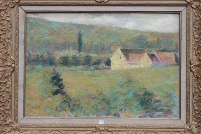 FRENCH SCHOOL XXth CENTURY Landscape in the...