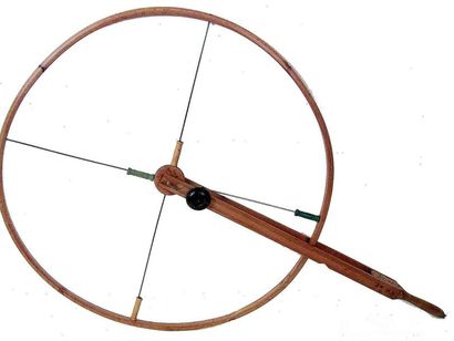 French wooden hoop with handle. Diameter :...
