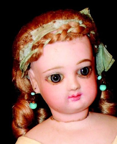 null Magnifique poupée parisienne de la maison Emile louis JUMEAU, tête pivotante...