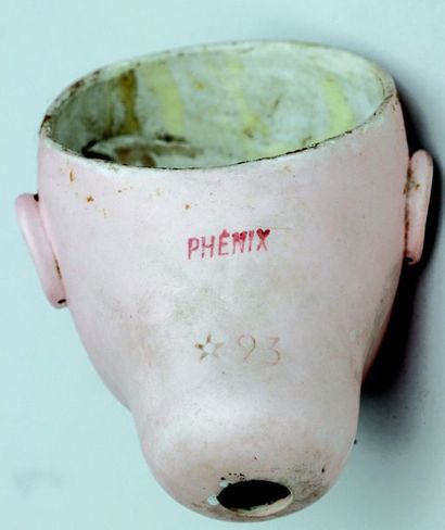 null Pressed bisque head by the Steiner company (Amédée Lafosse périod) model Phenix...