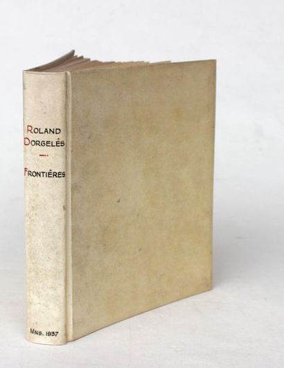 null Roland DORGELES (1885-1973)
Frontières
Manuscrit original écrit à l'encre violette...