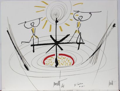 null Jean COCTEAU (1889-1963)  & Raymond MORETTI ( 1931-2005)
L'âge du Verseau, 1962
Portfolio...