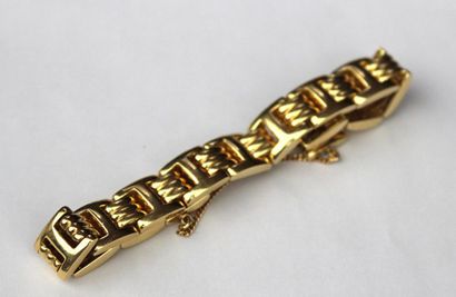 null 
BRACELET in 750°/°° yellow gold articulated Weight: 55 grams
 