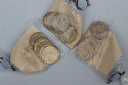 Set of 15 PIECES gold Leopold II, Belgium...