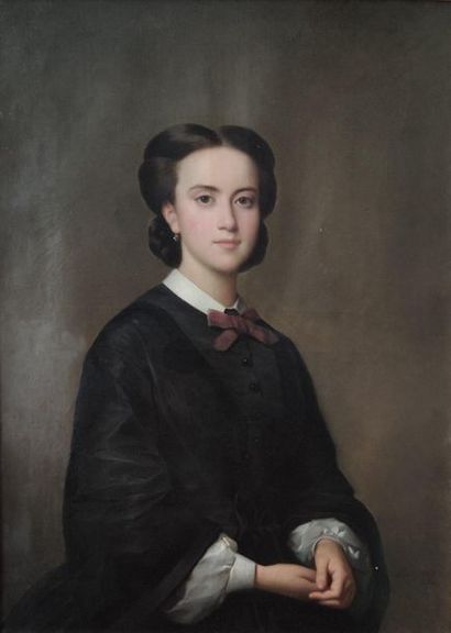 PERIGNON (XIXe siècle)
Portrait de jeune...