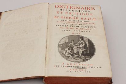 null BAYLE Pierre
Dictionnaire historique et critique.
5 volumes in folio, bound,...