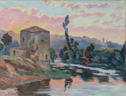 HENRI PAILLER (1876-1954)
Vue de la rivière...