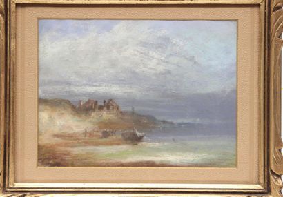 null FRENCH SCHOOL around 1900
Seaside and riverside in winter
Two pastels forming...