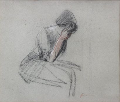 Jean-Louis FORAIN (1852-1931)
Study of woman,...