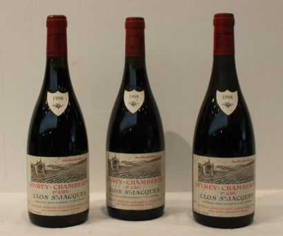 null 3 bout GEVREY CHAMBERTIN CLOS ST JACQUES ARMAND ROUSSEAU 1998