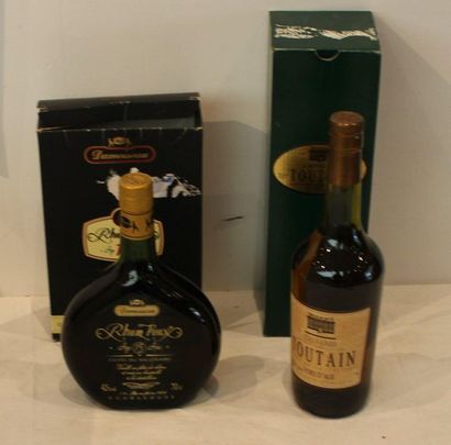 null 2 end 1 CALVADOS ALL OUT OF AGE (DEPOSIT ON THE WHEEL), 1 RHUM DAMOISEAU GAUDELOUPE...