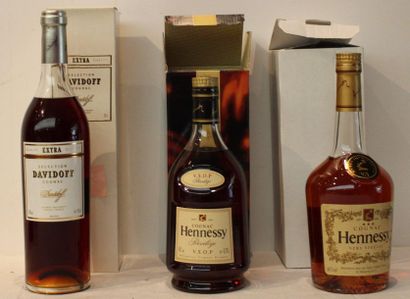 null 3 end 1 COGNAC HENNESSY VSOP, 1 COGNAC HENNESSY VS, 1 COGNAC DAVIDOFF EXTRA