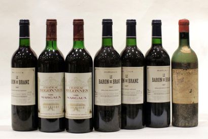 null 7 bout 1 CHT VERY OLD, 4 BARON DE BRANE 1997, 4 CHT SEGONNES 1986 (NLB and ...