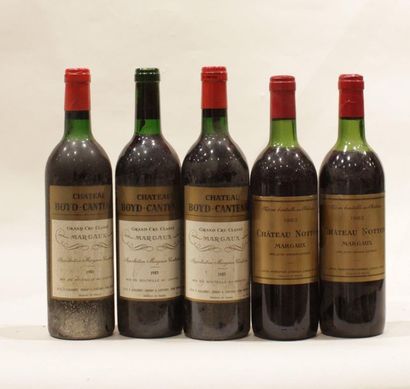 null 5 end 3 CHT BOYD CANTENAC 1985 (1NLB, 2 BG, 1 WITHOUT CAP), 2 CHT NOTTON 1983...