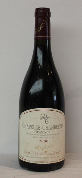 null 1 end CHAPELLE CHAMBERTIN TRAPET 2000 TB (very light stained label)