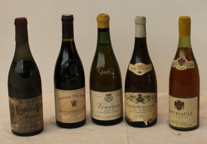 null 5 bout DIVERSES : MEURSAULT, PULIGNY, VOLNAY, CDP, VOUVRAY