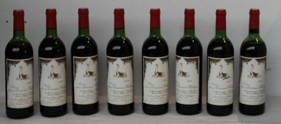 null 8 bout CHT MOUTON BARONNE PHILIPPE 1981 (PLUSIEURS NLB)