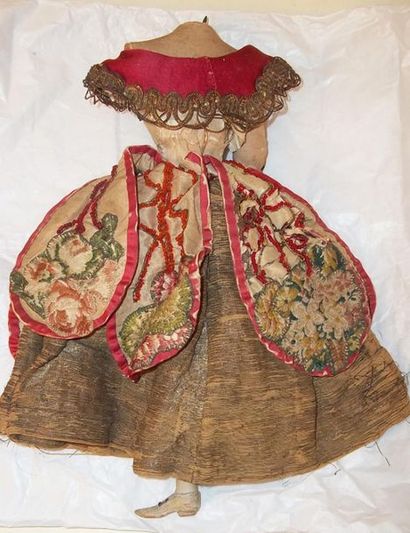 null 
Vestige d’une poupée de Théâtre du XIXème (restes du corps) avec costume original(...