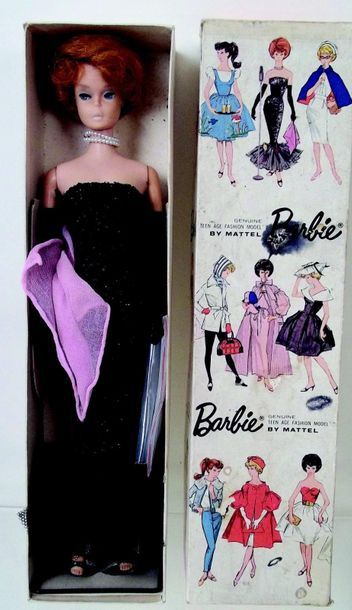 null BARBIE bubble cut redhead wears the "Solo in the spoolight" outfit in original...