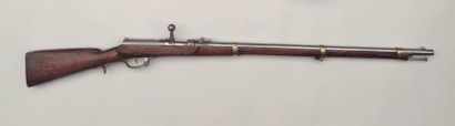 null Prussian infantry rifle Dreyse model 1862, dated 1865-1867 Sommerda, brass fittings,...