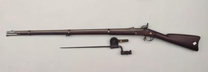 null Springfield infantry rifle model 1863, lock dated "1864" and stamped "US Springfield",...