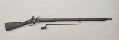 Rifle of infantry model 1822, engraved lock...