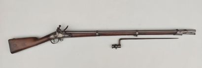 Flintlock infantry rifle type An IX, used...