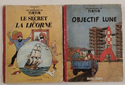 null HERGE Editions CASTERMAN
Lot of comics The Adventures of Tintin 
The Sceptre...