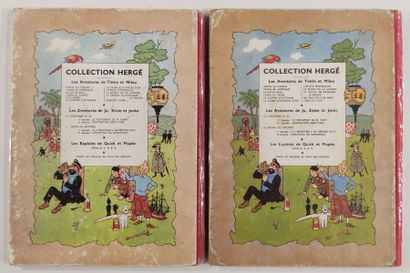null HERGE Editions CASTERMAN
Lot of comics The Adventures of Tintin 
The Sceptre...