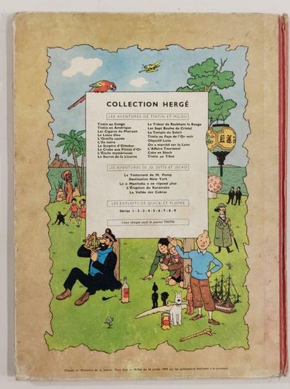 null HERGE Editions CASTERMAN
Lot de bandes dessinées Les Aventures de Tintin 
Le...