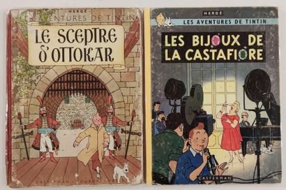 null HERGE Editions CASTERMAN
Lot de bandes dessinées Les Aventures de Tintin 
Les...
