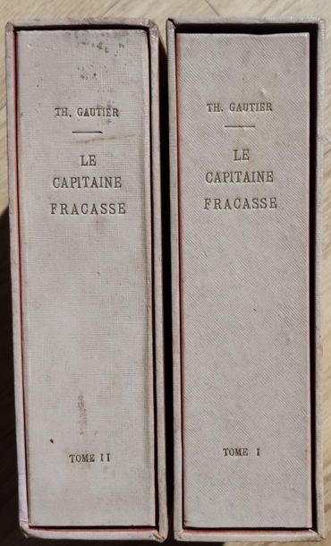null Théophile GAUTIER
Le capitaine Fracasse, 2 volumes under folders and emboitages,...