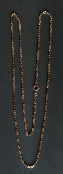 CHAIN in yellow gold 750°/°° Weight : 7 gr...