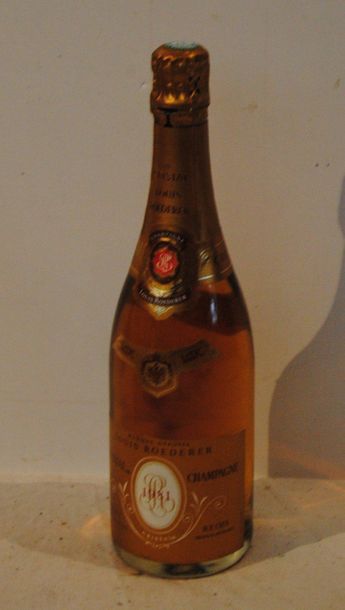 null 1 bout CHAMPAGNE CRISTAL ROEDERER ROSE 1981