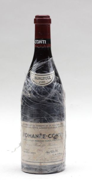 null 1 bout ROMANEE CONTI 2001 (NIVEAU EXC, ETIQ FANEE)