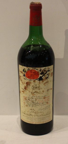 null 1 mag CHT MOUTON ROTHSCHILD 1969 (DEMI EP, CAPSULE ABIMEE ET OXYDEE SUR LE ...