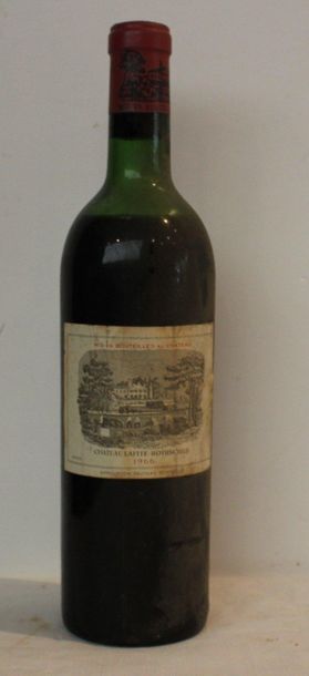 null 1 end CHT LAFITE ROTHSCHILD 1966 (1/2 WASH, AND DUST)