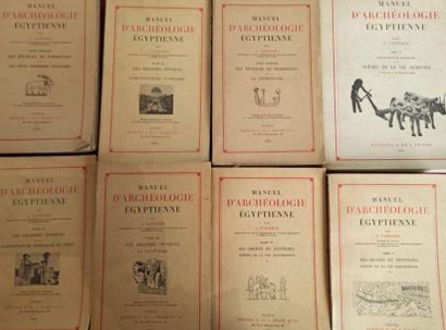 null Série comprenant neuf ouvrages d'archéologie égyptienne par Vandier. Les époques...