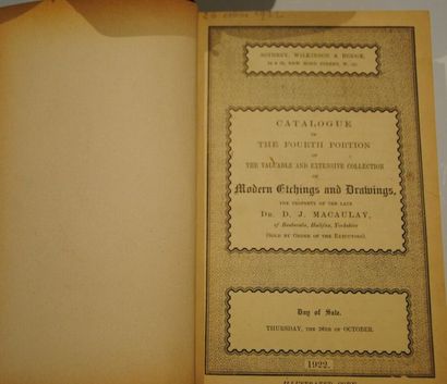 null Ventes anglaises Sotheby, 4 vols. 1913 1920 (1&2) et 1922