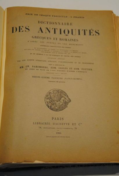null Ch. Daremberg, Edm. Saglio et Edm. Pottier, Dictionnaire des antiquités grecques...