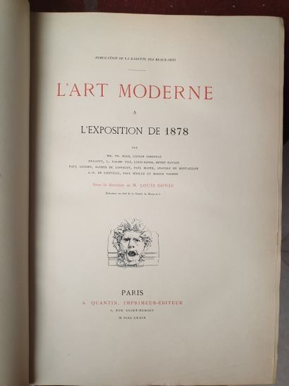 null Louis Gonse, L'art moderne à l'exposition de 1878, Paris 1879