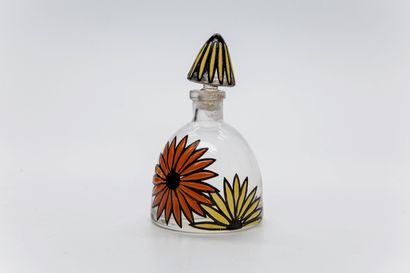 null Agnel - "Queen Daisy" - (1920s)

Rare moulded colourless pressed glass flask...