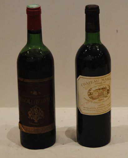 null 2 bouts 1 CHT MARGAUX 1980 NTLB, COULEUSE, 1 CHT PICART