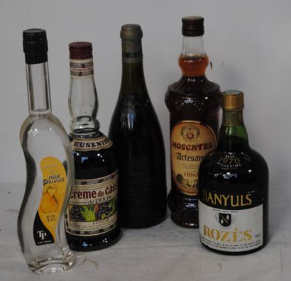 null 5 bout ALCOOLS DIVERS : BANYULS, CASSIS, FINE DE BOURGOGNE, POIRE