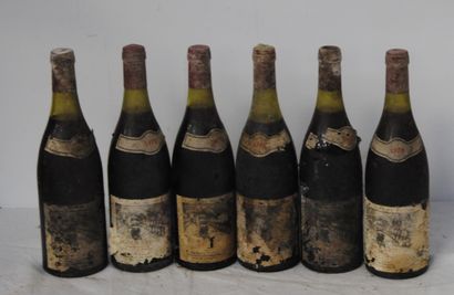 null 6 bout POMMARD RUGENS MICHEL PONT 1978 (very damaged labels)